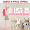 Azaeahom Coat Rack, Freestanding Coat Racks with 8 Hooks 2 Adjustable Height, Tree Coat Rack for Bedroom, Hallway, Entrance, Office, Hats, Handbags,Purse (Pink) view 4