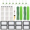 ANBOO 27 Pack Replacement Parts for iRobot Roomba i7 i7+ i3 i3+ i4 i4+ i6 i6+ i8 i8+ E5 E6 E7 Vacuum Cleaner,Replenishment Kit 2 Set Rubber Brushes & 8 Filters & 8 Side Brushes & 9 Vacuum Bags