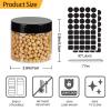 EkkoVla 40 Pack 6 oz Clear Plastic Jars Wide Mouth Round Containers with Black Lids BPA FREE, Empty Multi-use Refillable Storage Jar with Airtight Lid for Cosmetics Beauty Products view 2
