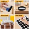 EkkoVla 40 Pack 6 oz Clear Plastic Jars Wide Mouth Round Containers with Black Lids BPA FREE, Empty Multi-use Refillable Storage Jar with Airtight Lid for Cosmetics Beauty Products view 4