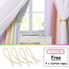NICETOWN Nursery Curtains for Kids Bedroom, Star Cutout Girls Room Solid Room Darkening Blackout and Sheer Grommet Top Curtain Panel Rainbow Curtains for Baby Room Decor, 1 Pair, W52 x L72 view 4