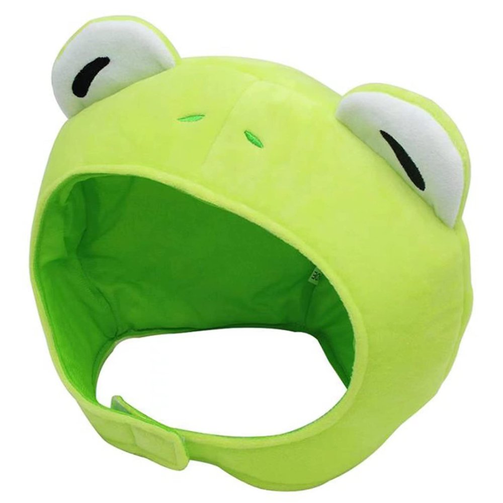 Frog Shaped Plush Hat - Green Anime Novelty Headwear for Funny Party & Selfie