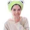 Frog Shaped Plush Hat - Green Anime Novelty Headwear for Funny Party & Selfie view 3