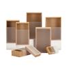 10Pcs Good Kraft Paper Gift Packing Box Wedding Party Cookie Candy Cake Boxes With Clear PVC Window view 1