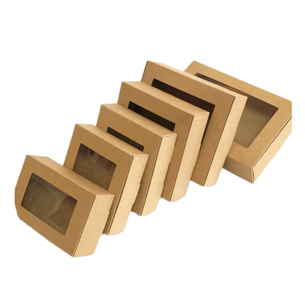 30Pcs Blank Kraft Paper Gift Box With Handmade Soap Box Jewelry Cookies Wedding Gift Box Party Decoration