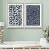 SIGNWIN Framed Canvas Print Wall Art Set Mid-Century Geometric Retro Grid Landscape Abstract Shapes Illustrations Minimal Decorative Bohemian for Living Room, Bedroom, Office - 24"x36"x2 White view 2