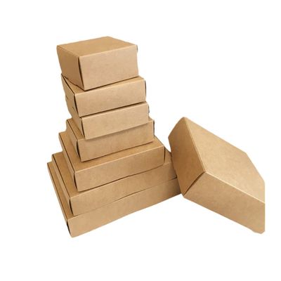 15Pcs Mutli Kraft Craft Packing Paper Box Gift Packing Box For Candy Jewelry Cake Biscuits Wedding Party Event