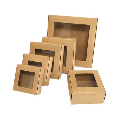 15Pcs Mutli Kraft Craft Packing Paper Box Gift Packing Box For Candy Jewelry Cake Biscuits Wedding Party Event