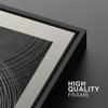 SIGNWIN Framed Canvas Print Wall Art Set Duotone Black White Geometric Ring Landscape Abstract Shapes Illustrations Minimal Decorative Bohemian for Living Room, Bedroom, Office - 24"x36"x2 Black view 4