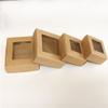 50Pcs Wedding Gift Box Kraft Paper Cookies Candy PVC Boxes Birthday Party Supply Accessories Packaging Box view 4
