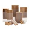 10Pcs Good Kraft Paper Gift Packing Box Wedding Party Cookie Candy Cake Boxes With Clear PVC Window view 3