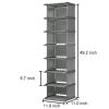 BNNP Free Standing Shoe Racks Shoe Closet Standing Shoe Rack Shoe Cabinet Assembly Shoe Organizer Shelf Top Armrest Closet Rack Shoe Cabinet Entrance Shoe Rack (Color : A) view 2