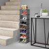 BNNP Free Standing Shoe Racks Shoe Closet Standing Shoe Rack Shoe Cabinet Assembly Shoe Organizer Shelf Top Armrest Closet Rack Shoe Cabinet Entrance Shoe Rack (Color : A) view 3