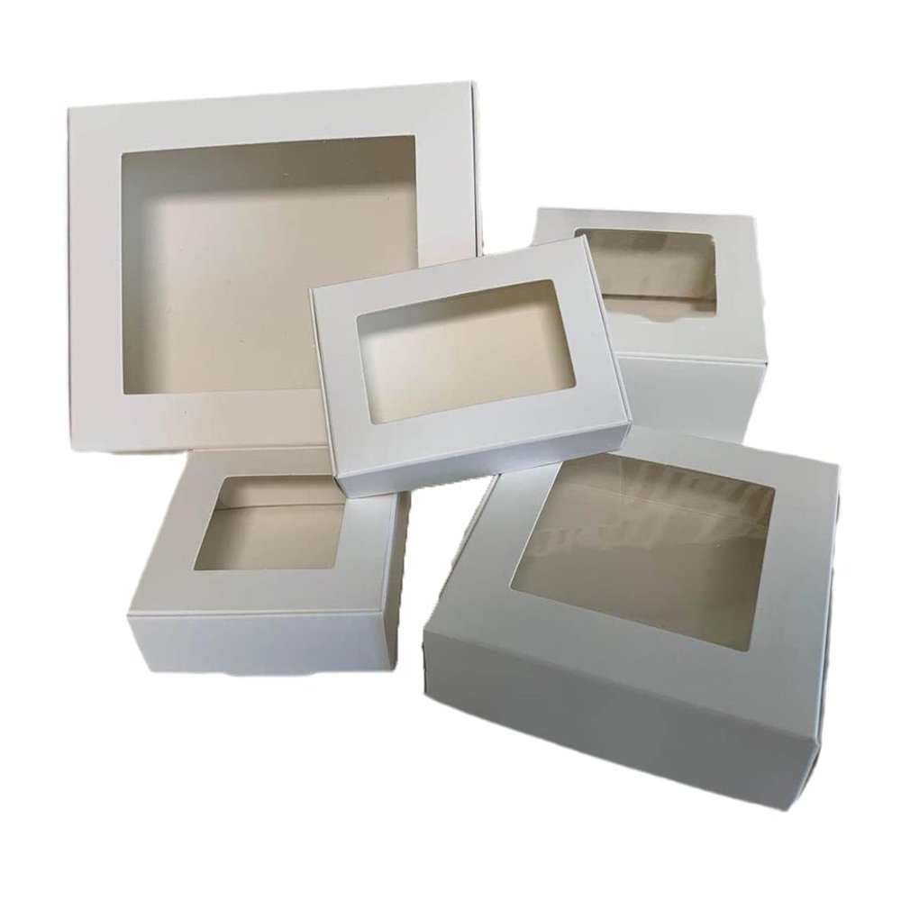 50Pcs Cute Square Kraft Packaging Box Wedding Party Supplies Handmade Soap Chocolate Candy Gift Box