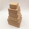 50Pcs Cute Square Kraft Packaging Box Wedding Party Supplies Handmade Soap Chocolate Candy Gift Box view 4