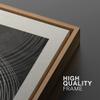 SIGNWIN Framed Canvas Print Wall Art Set Duotone Black White Geometric Ring Landscape Abstract Shapes Illustrations Minimal Decorative Bohemian for Living Room, Bedroom, Office - 24"x36"x2 Natural view 4