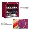 BNNP Free Standing Shoe Racks Shoe Closet Large Non-Woven Shoe Rack Shoe Storage Bag Home Bedroom Shoe Rack Large Capacity (Three Layers/Four Layers/Five Layers) (Color : A, Size : 72cm) view 4