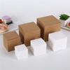 50Pcs Kraft Paper Box Square White Cardboard Box DIY Gift Box For Cookies Jewelry Gift Packaging Candy Cake Baking view 3