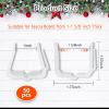 jixsloft Plastic Christmas Light Hanger Clips, Fascia Board Clips, Deck Banister Light Clips, Holiday Light Clips Hangers Outside Indoor for Fascia Board in Thickness from 1''-1 5/8" (50PCS) view 2