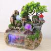 Desktop Fountain Rockery Water Fountain Tabletop with LED Lights Desk Decor Indoor LED Lamp Waterfall Mini Tabletop Fountain for Office Home Bedroom Desk Decoration US Plug 110V (Approx. 3.2kg) view 3