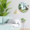 15" Minimalist Clock Life is Better on The Farm Home Decor for Classroom Decorative Farm Garden Duck Wall Clocks Non-Ticking Quartz Round Wooden Wall Clock Rustic for Children's Room Fitness Room view 4