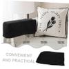 BESPORTBLE Sofa Armrest Protectors 2pcs Universal Elastic Sofa Covers Couch Seat Covers for Home Office Black view 3