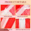 Tallew 6 Pcs 3D Circus Awning Wall Decorations and Stripe Table Skirts Cardboard Awning Tent Decors for Doors Window Classroom Concession Room Carnival Circus Party Decorations (Red and White) view 3