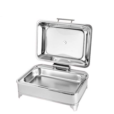 Chafing Dish Buffet Set, 8QT Rectangular Catering Food Warmers for Parties with Covers, Stainless Steel Chafer, Buffet Servers and Warmers Set Adjustable Temperature (1/1)
