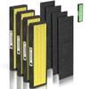 [PET FRIENDLY] AC4825 HEPA Filter B Replacement Compatible with Ger-mGuardian Filter Replace AC4820 AC4825 AC4300 CDAP4500 AC4850 AC4900 and More, 4x H13 HEPA w/ Activate Carbon+4x Extra Pre-Filters view 1
