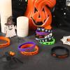 JUNEBRUSHS 42Pcs Halloween Silicone Bracelets Halloween Favors Supplies Rubber Wristbands for Kids Party Goodie Bag Stuffers Fillers Decorations Accessories (6 Designs) view 4