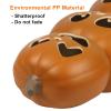 17" Halloween Pumpkin Lantern - Light Up Pumpkins with Unique 3 Tiers Design - Lightened Large Pumpkin with Waterproof ETL Certified Cord Plug and 2 Safety Fuse - 17 Inch view 3