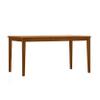 Benjara Nova 60 Inch Rectangular Dining Table, Tapered Legs, Brown view 1
