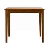 Benjara Nova 60 Inch Rectangular Dining Table, Tapered Legs, Brown view 3