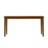 Benjara Nova 60 Inch Rectangular Dining Table, Tapered Legs, Brown view 4