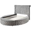 Acme Gaiva Queen Bed with Storage in Gray Velvet view 1