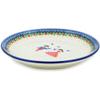 Polmedia Polish Pottery Dinner Plate UNIKAT - Bird Prince And Princess Pattern Handmade in Boleslawiec Poland by Ceramika Artystyczna + Certificate of Authenticity view 2
