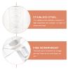 2Pcs Stainless Steel Pasta Strainer Mesh Spider Food Strainer Basket with Handle, fine mesh Noodle Colander Sifter, Kitchen Utensil view 3