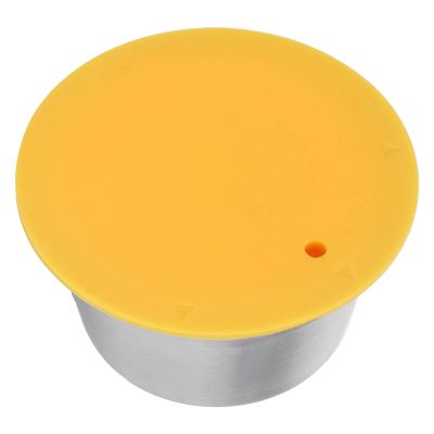 53mm Refillable Reusable Coffee Pods Filter CupStainless Steel Coffee Capsule for Coffee Maker(Yellow) Coffee Filters