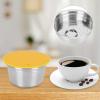 53mm Refillable Reusable Coffee Pods Filter CupStainless Steel Coffee Capsule for Coffee Maker(Yellow) Coffee Filters view 4