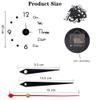 16 inches 3D Wall Clock Luminous Frameless Wall Clocks DIY Digital Clock Wall Stickers Silent Clock for Home Living Room Office Wall Decor Office Wall Art. (Style 14) view 2