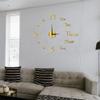 16 inches 3D Wall Clock Luminous Frameless Wall Clocks DIY Digital Clock Wall Stickers Silent Clock for Home Living Room Office Wall Decor Office Wall Art. (Style 14) view 3