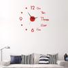 16 inches 3D Wall Clock Luminous Frameless Wall Clocks DIY Digital Clock Wall Stickers Silent Clock for Home Living Room Office Wall Decor Office Wall Art. (Style 14) view 4