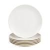 10 Strawberry Street Two Tone Coupe 10.5 Dinner Plate Set Of 6, Tan/White view 1