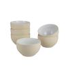 10 Strawberry Street Two Tone Coupe 5.5/24 Oz. Cereal Bowl Set Of 6, Gray/White view 1