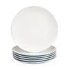 10 Strawberry Street Two Tone Coupe 10.5 Dinner Plate Set Of 6, Blue/White view 1