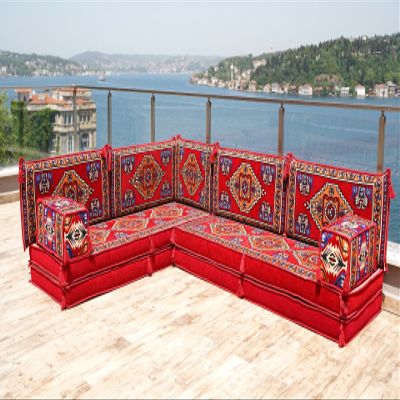 Red Loveseats, Pallet Sofas, Corner Seating, Meditation Mats, Arabic Sofa, Bohemian Sectionals, Floor Cushions, Floor Couches, Futon Sofa Bed (L Sofa Only, 8'' Thickness (20 cm))