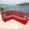 Red Loveseats, Pallet Sofas, Corner Seating, Meditation Mats, Arabic Sofa, Bohemian Sectionals, Floor Cushions, Floor Couches, Futon Sofa Bed (L Sofa Only, 8'' Thickness (20 cm)) view 1