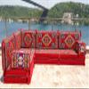 Red Loveseats, Pallet Sofas, Corner Seating, Meditation Mats, Arabic Sofa, Bohemian Sectionals, Floor Cushions, Floor Couches, Futon Sofa Bed (L Sofa Only, 8'' Thickness (20 cm)) view 2