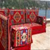 Red Loveseats, Pallet Sofas, Corner Seating, Meditation Mats, Arabic Sofa, Bohemian Sectionals, Floor Cushions, Floor Couches, Futon Sofa Bed (L Sofa Only, 8'' Thickness (20 cm)) view 3