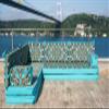 arabicsofa Light Blue Floor Sofa Seating Set, L Shape Set, Oriental Floor Seating, Floor Cushions, Sectional Sofa, Arabic Majlis, Arabic Jalsa (L Sofa Only, 8'' Thickness (20 cm)) view 2